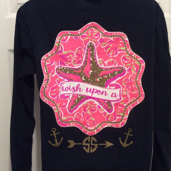 Simply Southern Tops - Simply Southern T-Shirt S Dark Blue Long Sleeve